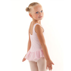 Balletpakje Ballerina | Roze met rokje | Katoen lycra