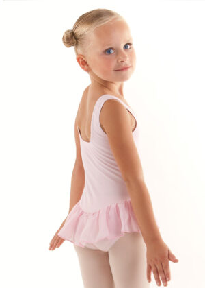 Balletpakje Ballerina | Roze met rokje | Katoen lycra