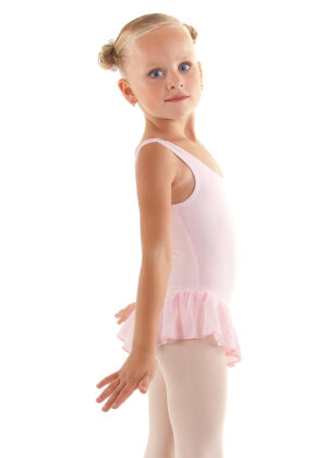 Balletpakje Ballerina | Roze met rokje | Katoen lycra