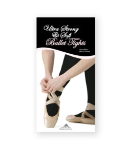 Balletmaillot met voet | Balletpanty zwart | Microfiber