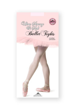 Balletmaillot met voet | Balletpanty licht roze | Microfiber