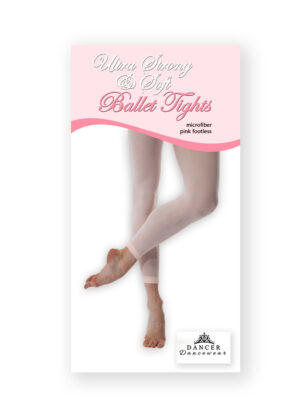 Balletmaillot zonder voet | Balletpanty roze| Microfiber