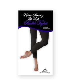 Balletmaillot zonder voet | Balletpanty zwart | Microfiber