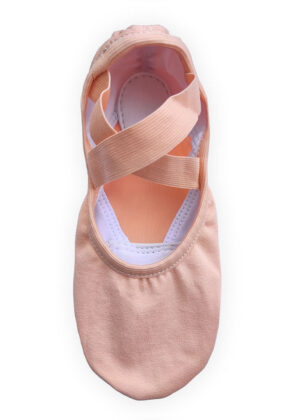 Canvas Balletschoenen | Stretch & Mesh | Splitzool | Zalmroze