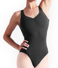 Balletpak Classic | Zwart met rimpeltje | Katoen/lycra