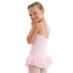 Balletpakje Diva | Roze dubbel rokje | Katoen lycra