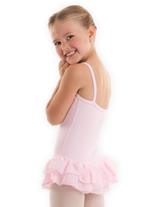 Balletpakje Diva | Roze dubbel rokje | Katoen lycra