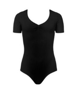 Balletpak Etude | Zwart Tactel® | model met mouwtjes en pinch