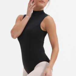 Balletpakje Mystique | Zwart Tactel® | Turtleneck model