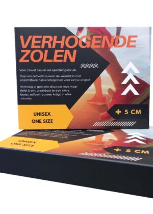 Schokdempende en verhogende schoenzolen