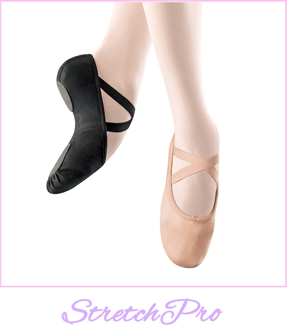 Professionele balletschoenen | Splitzool van elastisch canvas