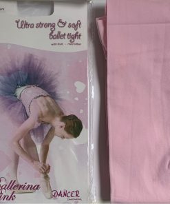 Ballet panty | Baby roze | Met voet | Microfiber