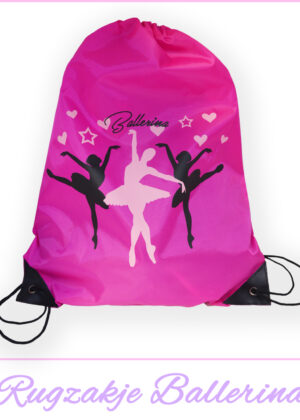 Tasje voor ballet | Ballerina print | Magenta