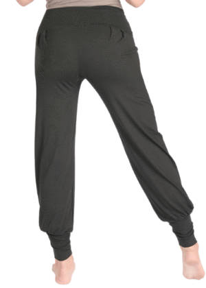 Harem broek | Dans broek dames wijde pijp | Zwart