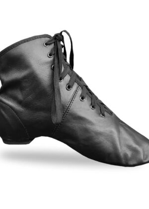 Jazzlaarsjes leer | splitzool jazzboots | Zwart