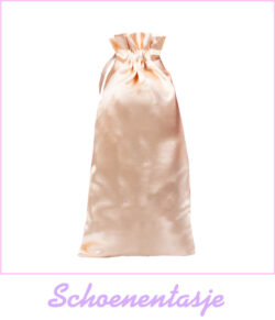 Schoenenzakje satijn | roze | verschillende maten