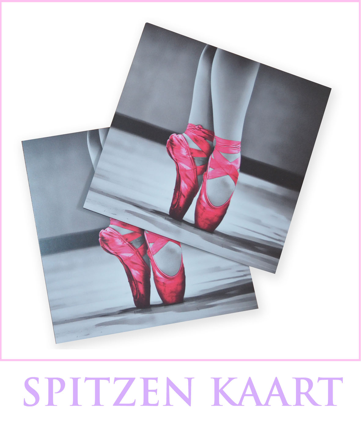Ballet Flyer 10.5 cm x 10.5 cm | Spitzen | Roze