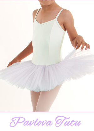 Tutu voor kinderen in wit & zacht lila